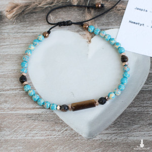 Turkusowa Bransoletka Dobrych Życzeń