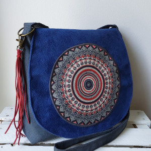 MANDALA NA GRANACIE torebka średniej wielkości