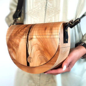 Torebka damska LAGUZ - Wiąz + Żywica