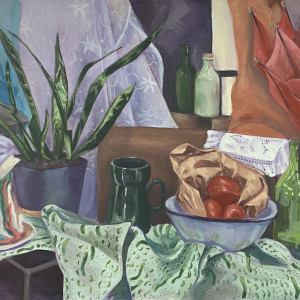 obraz olejny, martwa natura