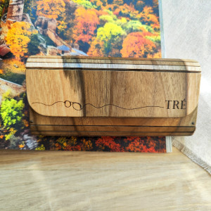 Etui na okulary - Orzech Włoski