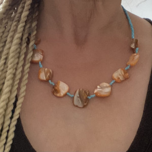 Naszyjnik Muszelki i Koraliki nasz24.64