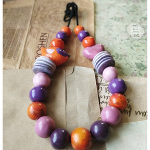 Korale energetyzujące z ptaszkiem i sercem