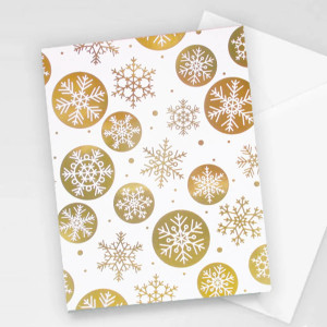 złote kartki świąteczne, zimowe kartki na Nowy Rok, świąteczne kartki dla firm, eleganckie kartki na Boże Narodzenie, zima kartki noworoczne, śnieżynki kartki, gwiazdki kartki