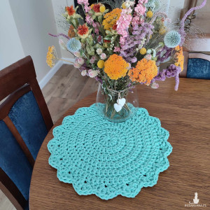 Podkładka szydełkowa ze sznurka 42cm