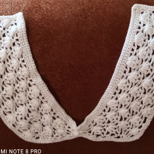 Biały kołnierzyk handmade