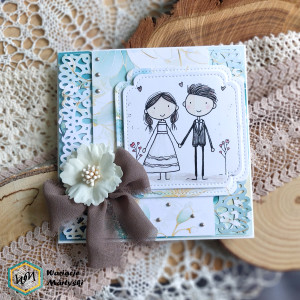 Kartka ślubna /zielona/