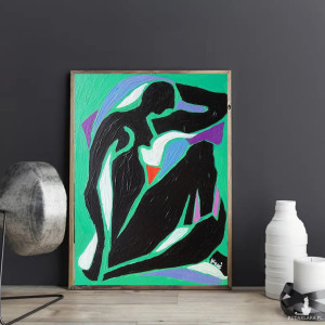 Obraz ręcznie malowany olejny fowizm Henri Matisse style taniec emocje