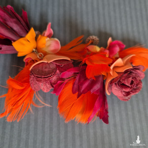 Kolczyki kolorowe kwiaty