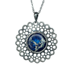 Wisior „Wielki błękit” ze srebra a1041