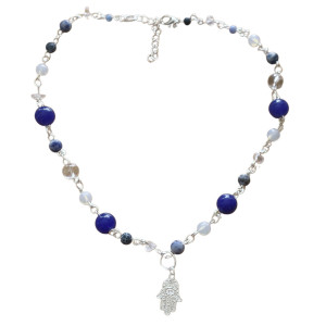 naszyjnik dłoń ręla Fatimy kamienie naturalne