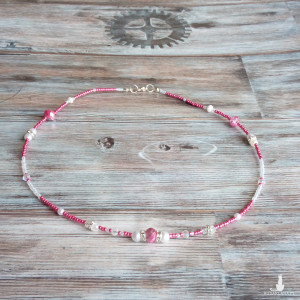 Delikatny naszyjnik,  celebrytka,  korale,  biżuteria damska