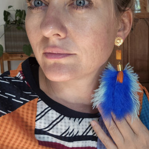 Kolczyki pióra leciutkie