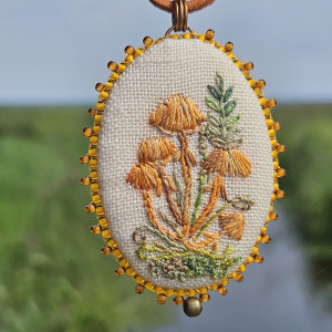 Grzybki - medalion botaniczny