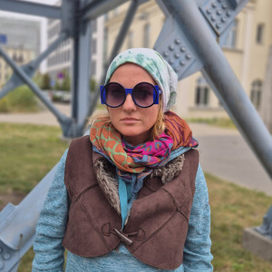 Czapka ręcznie farbowana uniwersalna