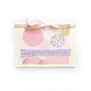 pastelowe zaproszenie na urodziny, zaproszenie na imprezę, zaproszenie na wieczór panieński, zaproszenie na rocznicę, zaproszenie na różne okazje