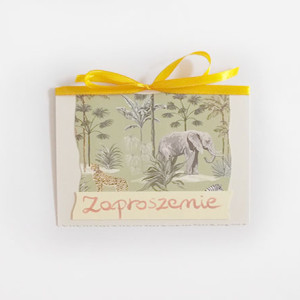 słoń zaproszenie, Afryka zaproszenie, podróże zaproszenie, eko zaproszenie na urodziny, boho zaproszenie na 18, zaproszenie na wieczór kawalerski, zaproszenie na wieczór panieński