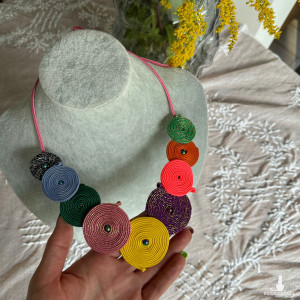 Naszyjnik kolorowy, lekki