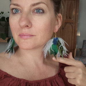 Kolczyki pióra leciutkie