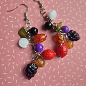 Kolczyki owoce jesienne