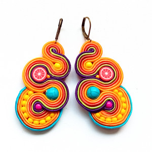 Tangerine kolczyki sutasz