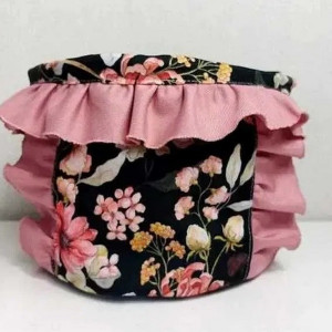 KOSZYK, TOREBKA  NA ROWER, HULAJNOGĘ-z falbanką