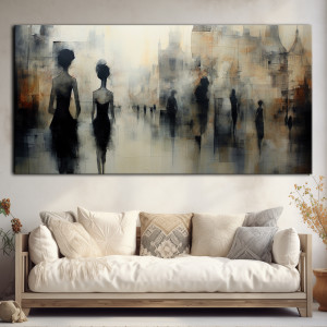 Wiktoriańska Praga - Obraz na płótnie 50x100cm - Druk, Blejtrama - Impresjonizm, Loft #1