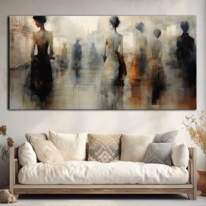 Wiktoriańska Praga - Obraz na płótnie 50x100cm - Druk, Blejtrama - Impresjonizm, Loft #2