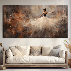 Narodziny kosmosu - Obraz na płótnie 50x100cm- Druk, Bletrama - Abstrakcja #4