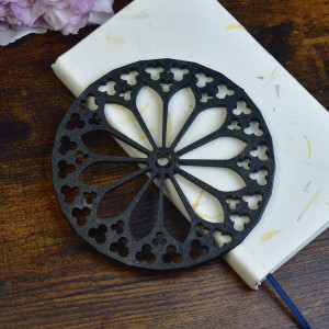 Gotyckie podkładki pod kubki filiżanki - katedra, gotycka rozeta #1