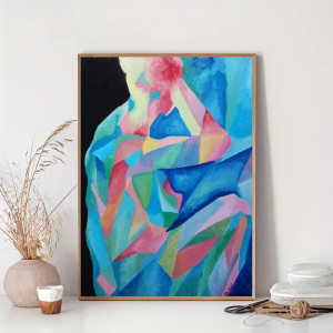 obraz akt naga kobieta kubiczny akt