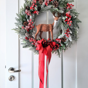 Wianek bożonarodzeniowy Jelonek