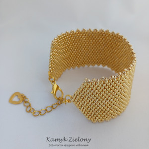 Szeroka bransoletka Starlight z serduszkiem