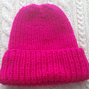 Ciepła czapka w fuksji