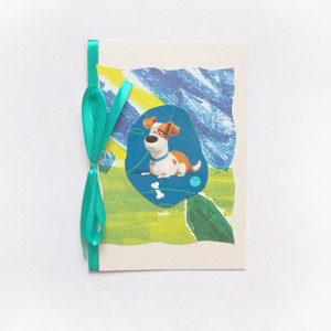 bajkowa kartka, pies kartka, śmieszna kartka bez życzeń, kartka z psem, zwierzęta kartki, kartka z pieskiem, kartka dla dziewczynki, kartka dla chłopca, kartka dla dziecka, kartki dla dzieci