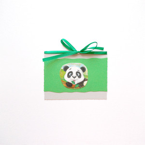 panda kartka, kartka bez życzeń, kartka dla dziewczynki, kartka dla dziecka, zwierzęta kartka, bajkowa kartka z pandą, kartki dla dzieci
