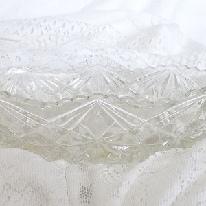 prl salaterka szklana, prl żardiniera, vintage szkło, szklana żardiniera prl, prl szkło, prl naczynia, retro salaterka ze szkła, szkło użytkowe lata 50