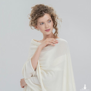 Szal ślubny - merino