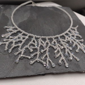 Naszyjnik Koralikowy Patyczaki Białe Korale Kolia nasz24.96