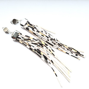 Klipsy zwariowane panterka   długie