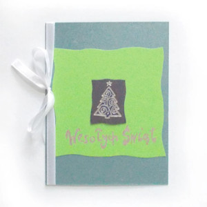 świąteczna kartka z choinką, zielona kartka na Boże Narodzenie, fajne kartki na Boże Narodzenie, świąteczne kartki dla firm, Boże Narodzenie kartki