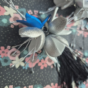 Kolczyki kwiaty długie cudne