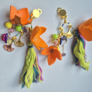 Klipsy zwariowane  długie