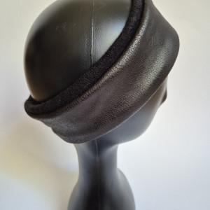 opaska czarna skóropodobna