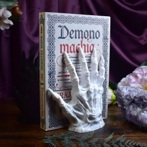 Podpórki do książek - Ręka demona - BIAŁA - Soulbound #1