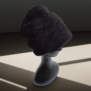 Czapka czarna na podszewce