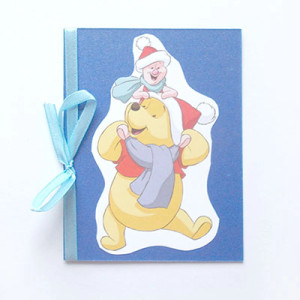 świąteczna kartka dla dziecka, bajkowe kartki na Boże Narodzenie, Kubuś Puchatek kartka na święta Bożego Narodzenia, Boże Narodzenie kartki dla dzieci, kartki dla firm, kartki na Nowy Rok