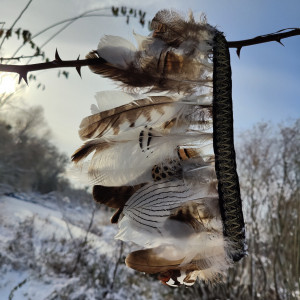 Pióropusz pióra naturalne "Sowie Królestwo" cruelty free