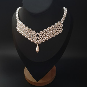 Naszyjnik Ślubny z Pereł