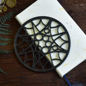 Gotyckie podkładki pod kubki filiżanki - katedra, gotycka rozeta #2